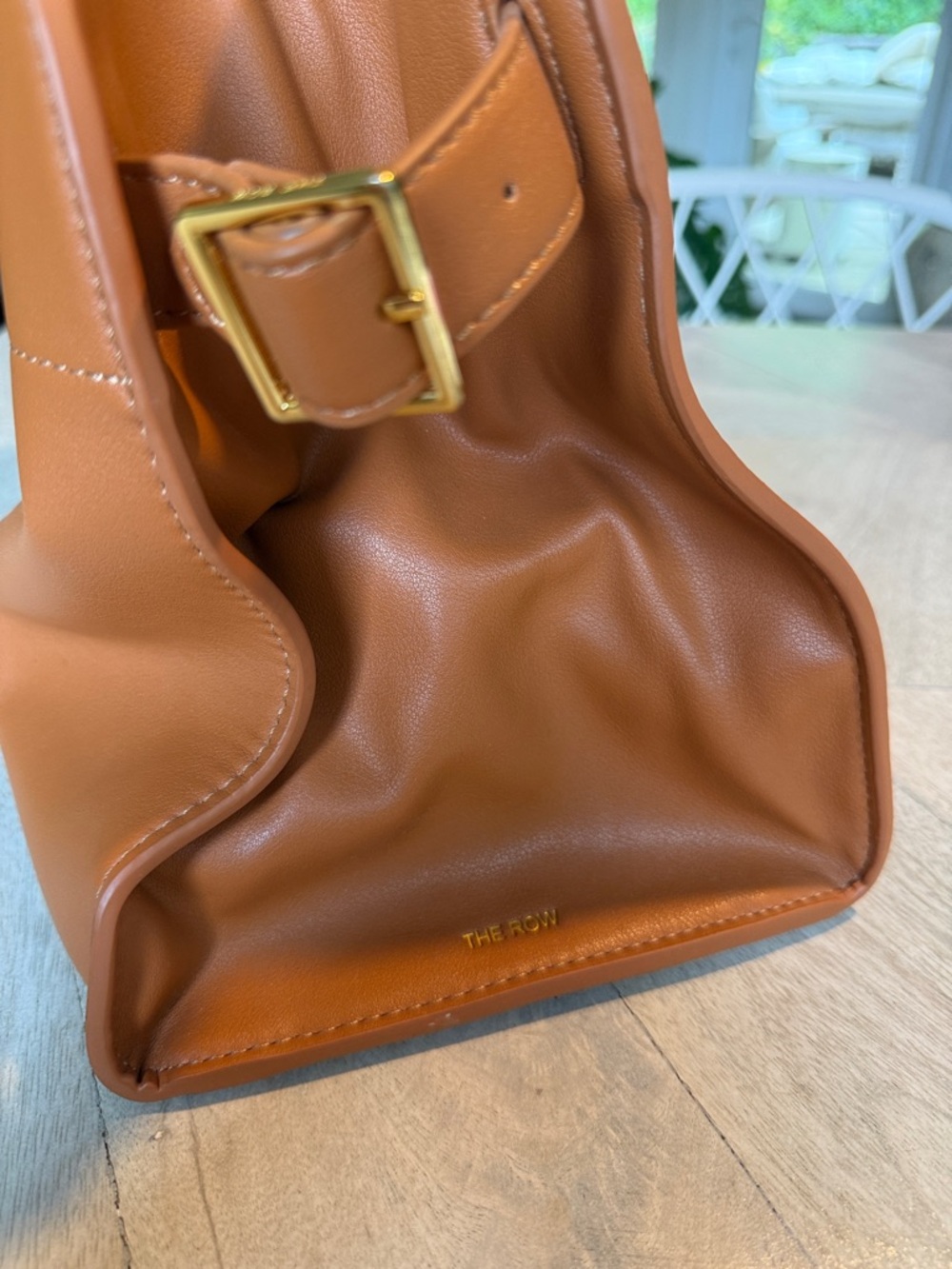 Leather Handbag in Camel / Tan NWOT - Picture 8 of 11